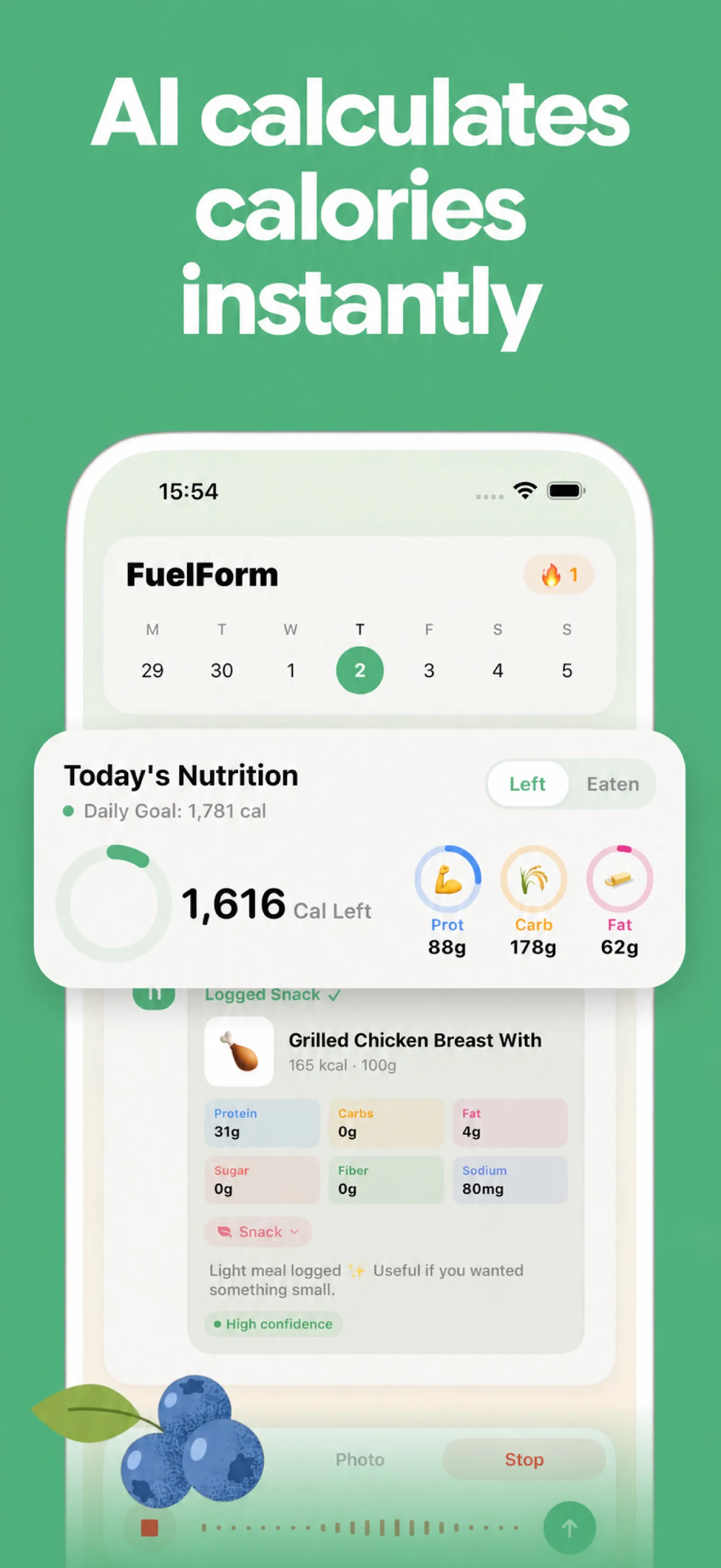 FuelForm: AI Calorie Tracker screenshot 5