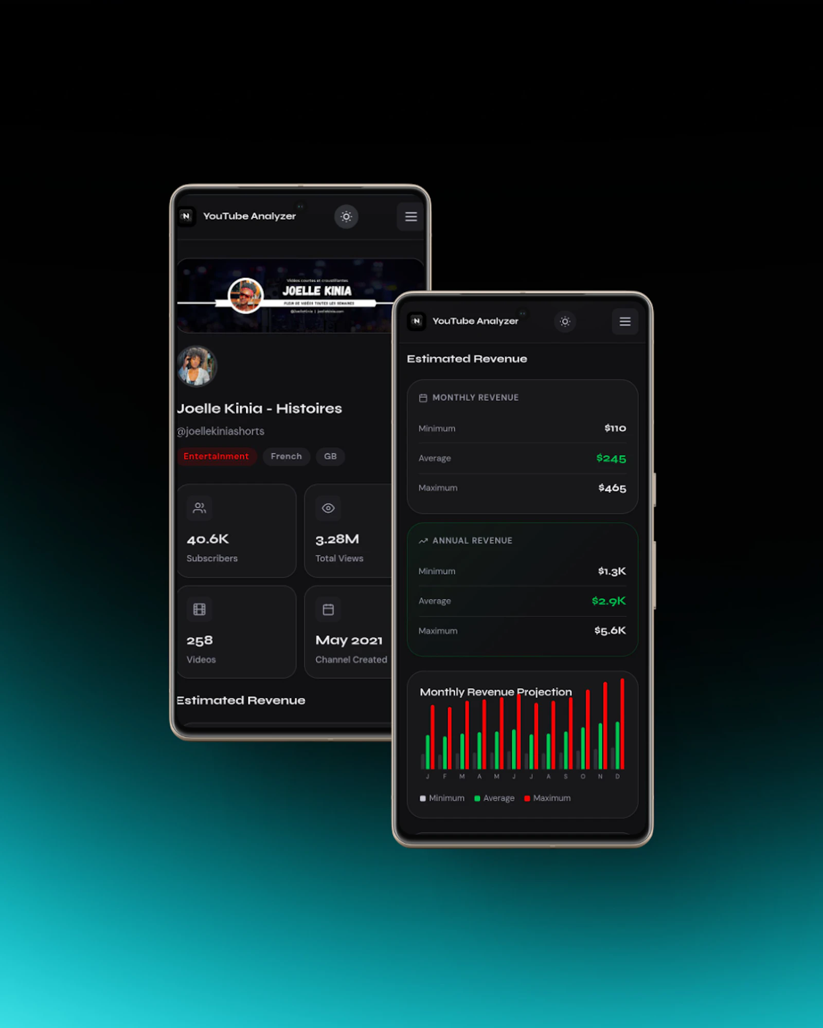 YouTube Analyzer by Norcanto screenshot 2