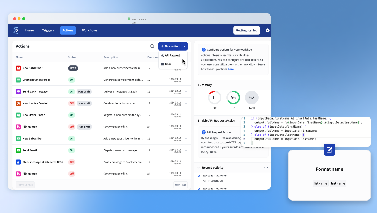 Incrustar el flujo de trabajo - Constructor de flujo de trabajo en la aplicación para su plataforma media 3