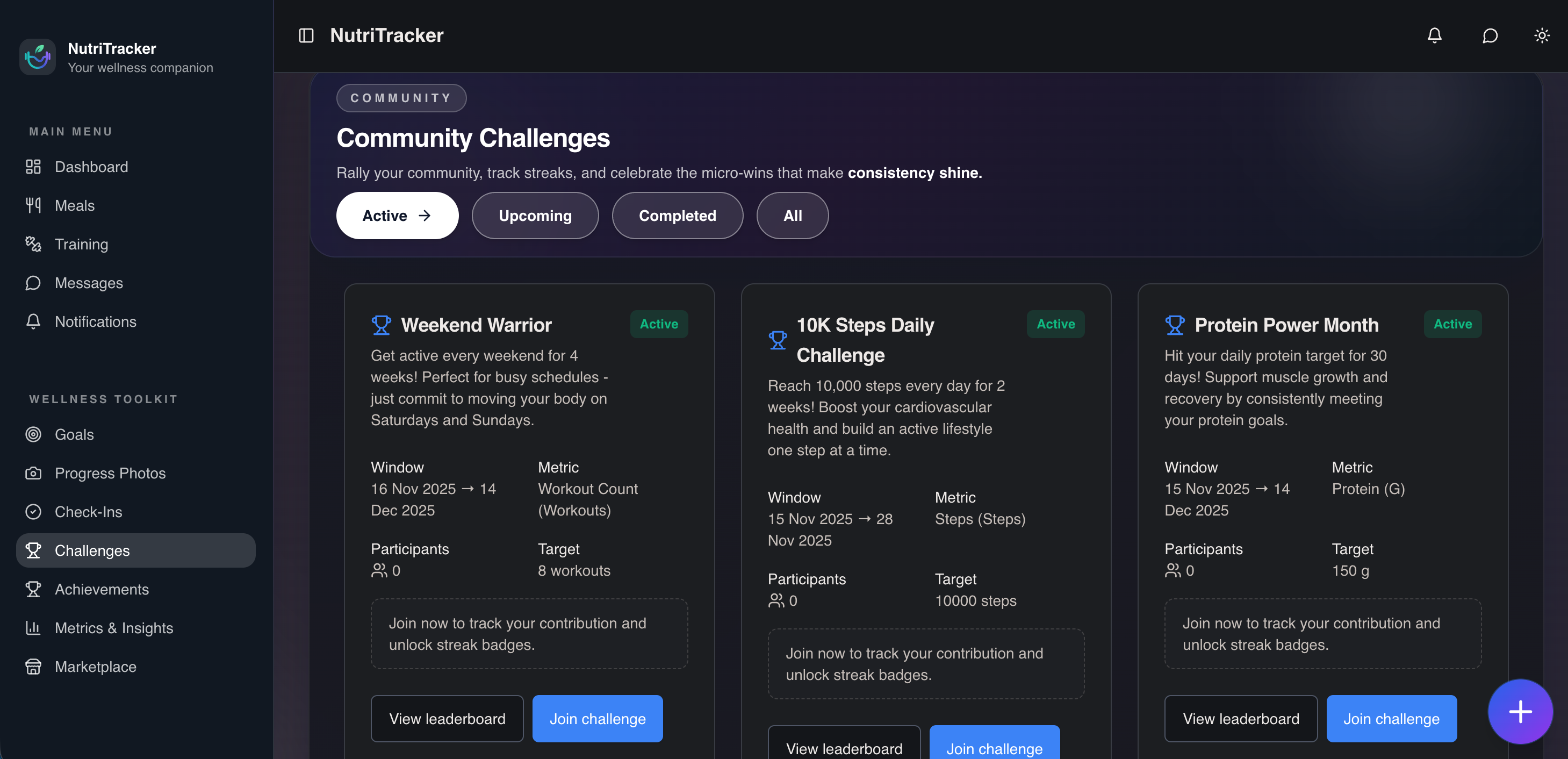 NutriTracker gallery image