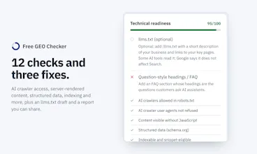 Free GEO Checker gallery image
