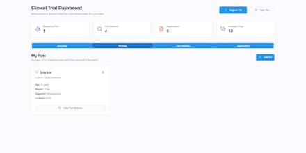 Pet Trial Finder gallery image