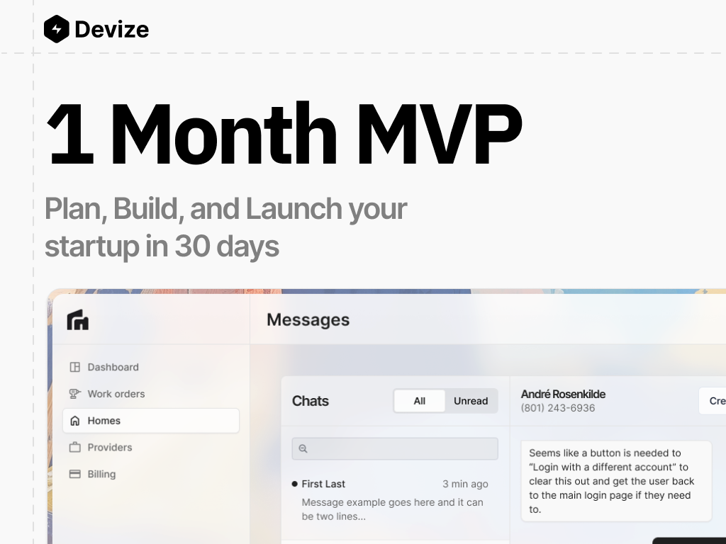 Un mese MVP - Decising - Avvia il tuo prodotto tecnologico in 1 mese per meno di $ 10k media 1