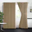 Blackout Ready Made Eyelet Curtain Beige