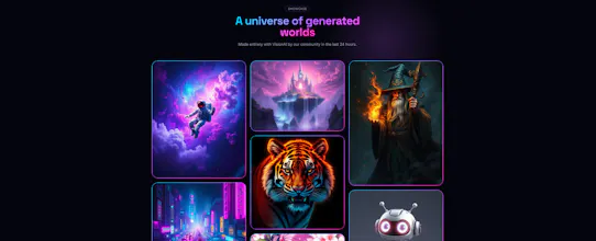 VisionAI β AI Image Generator SaaS gallery image