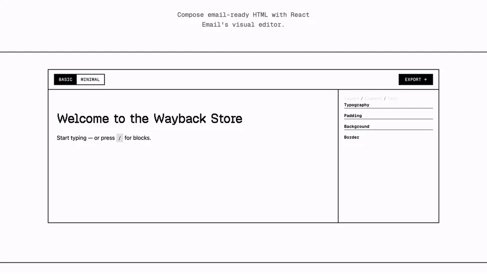 React Email 6.0 screenshot 1