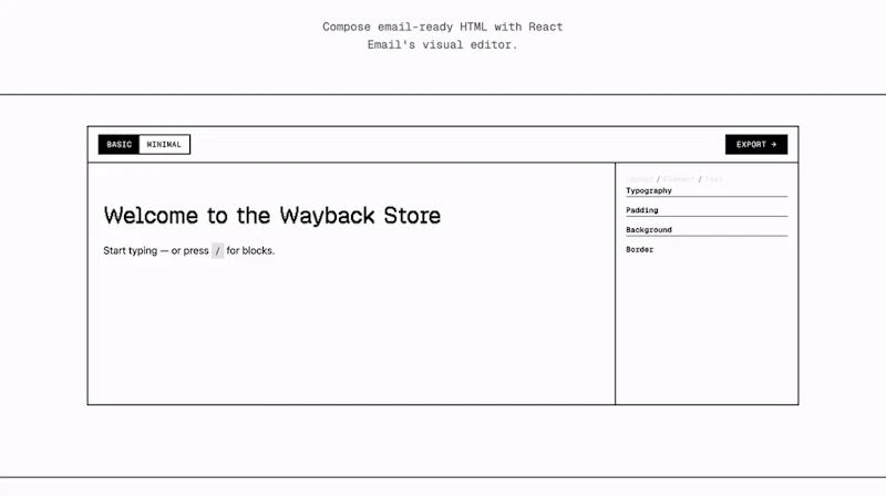 React Email 6.0 screenshot 2