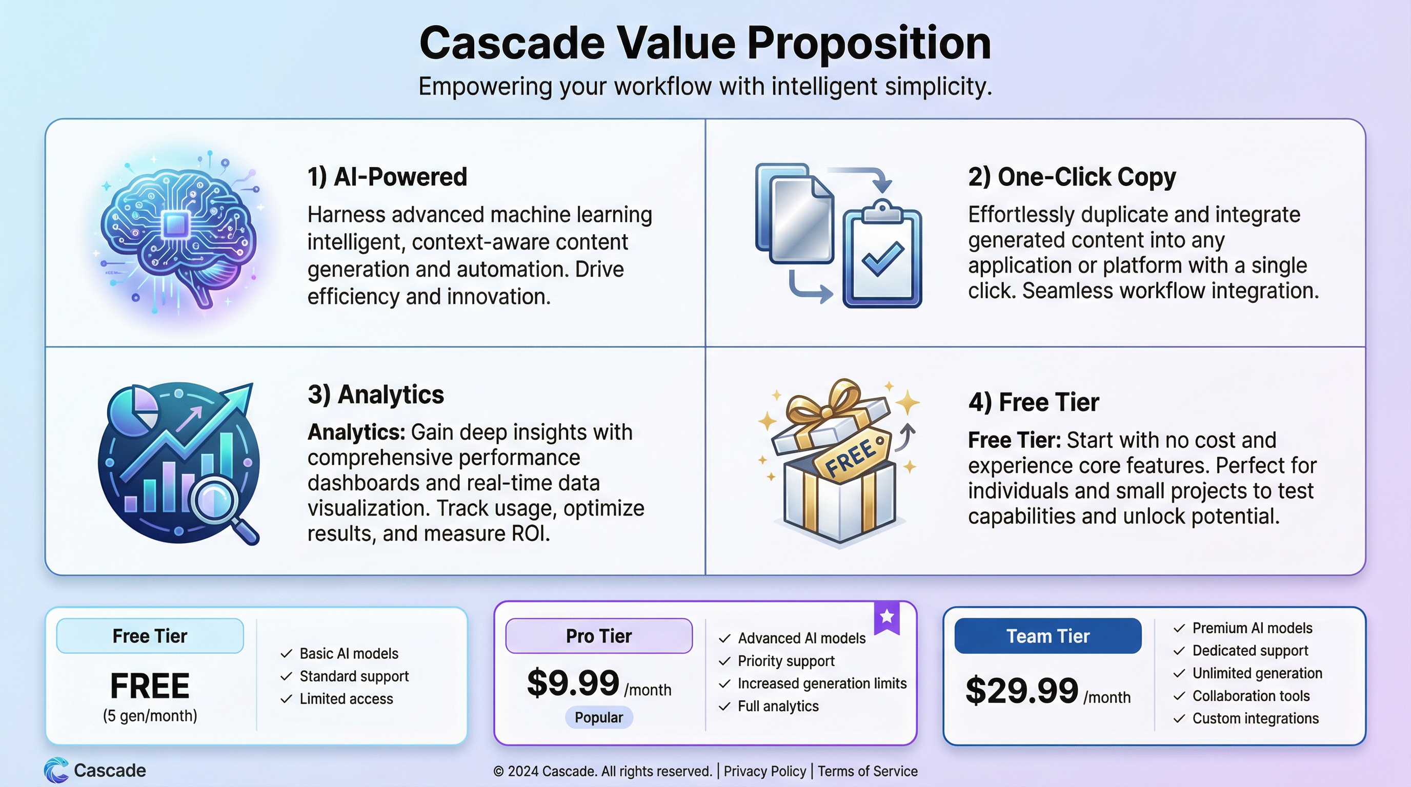 Cascade - Screenshot 4 showing product features and functionality