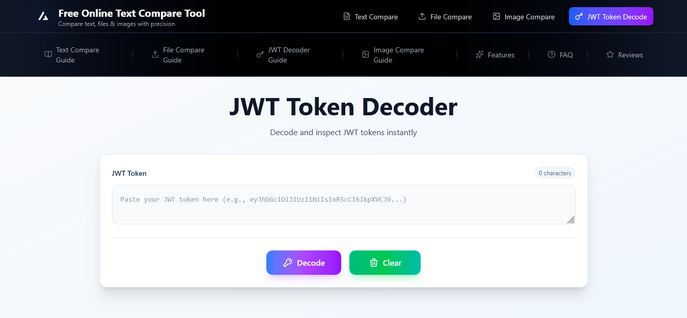 Free Online Text Compare Tool gallery image