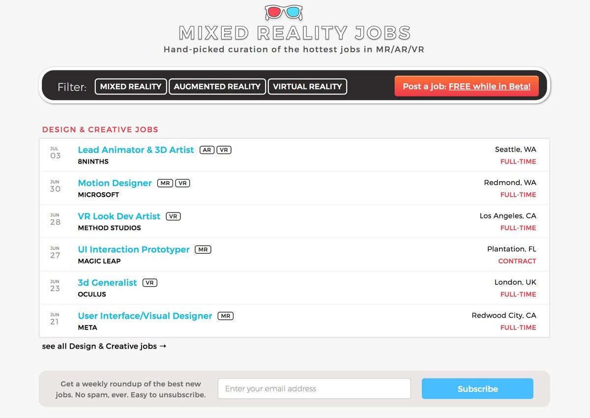 Mixed Reality Jobs Product Information, Latest Updates, and Reviews