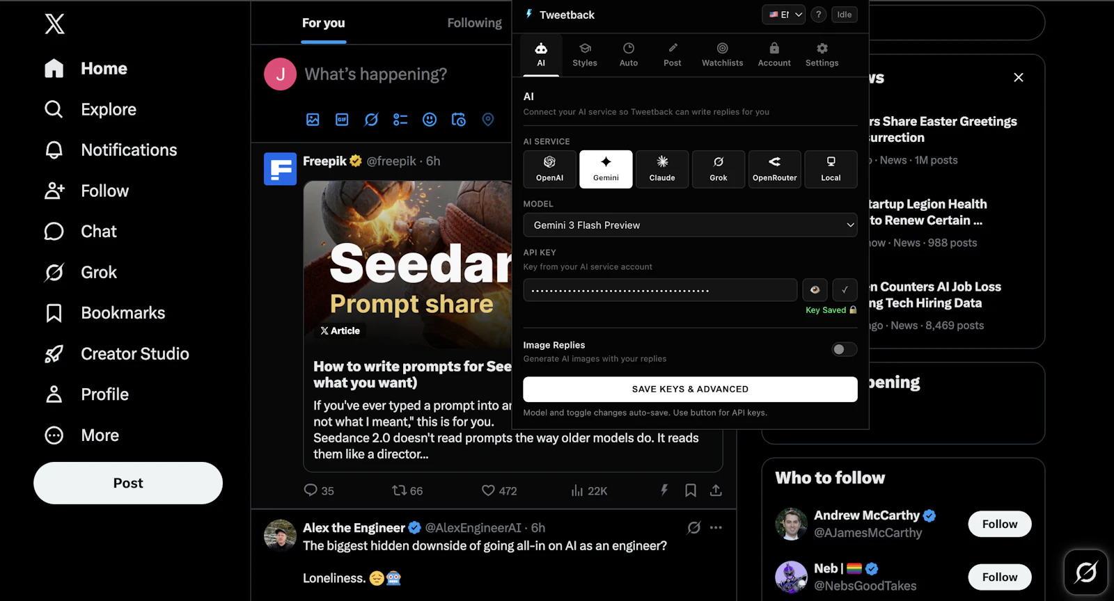 Tweetback screenshot 5