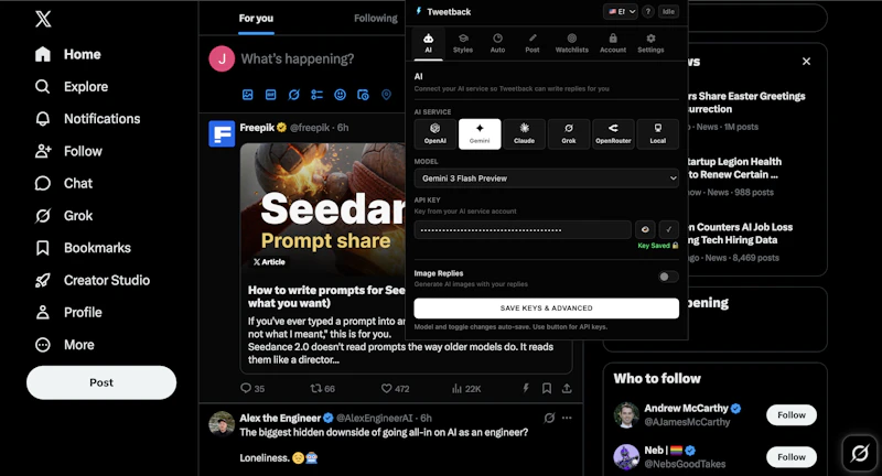 Tweetback screenshot 5