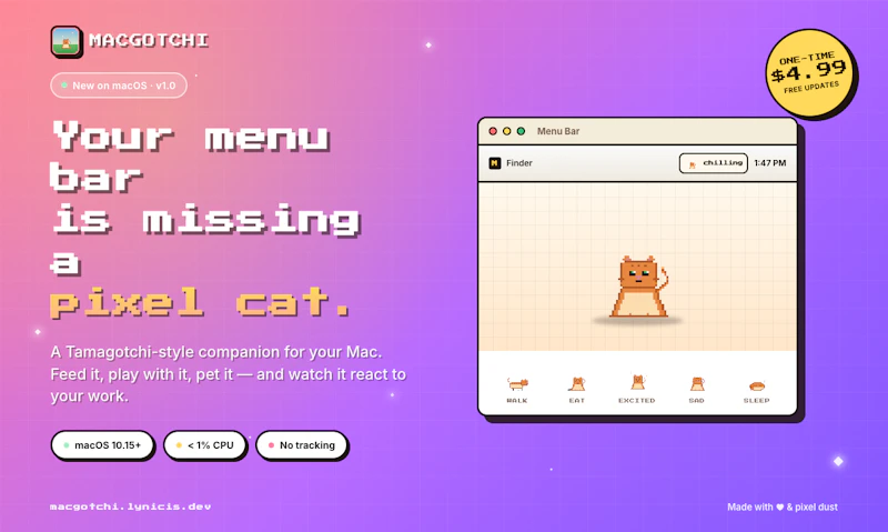 Macgotchi screenshot 2