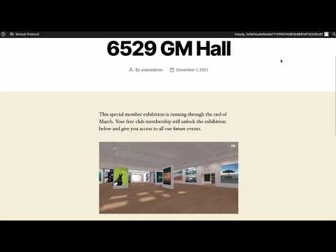 Token gated posts on Wordpress gallery image