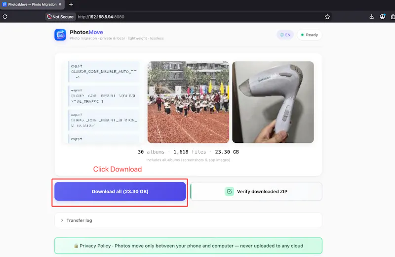 PhotosMove screenshot 3