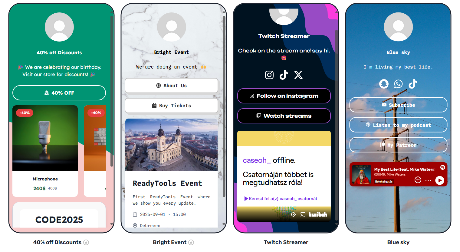 وسائط Linksy - أفضل بديل LinkTree و Beacons مع القوالب 4