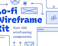 Lo-fi Wireframe Kit for Figma image
