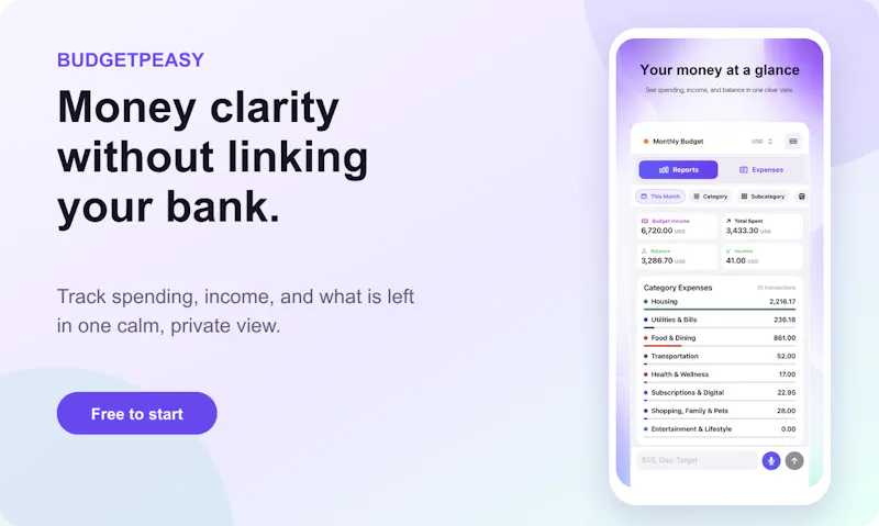 BudgetPeasy screenshot 1