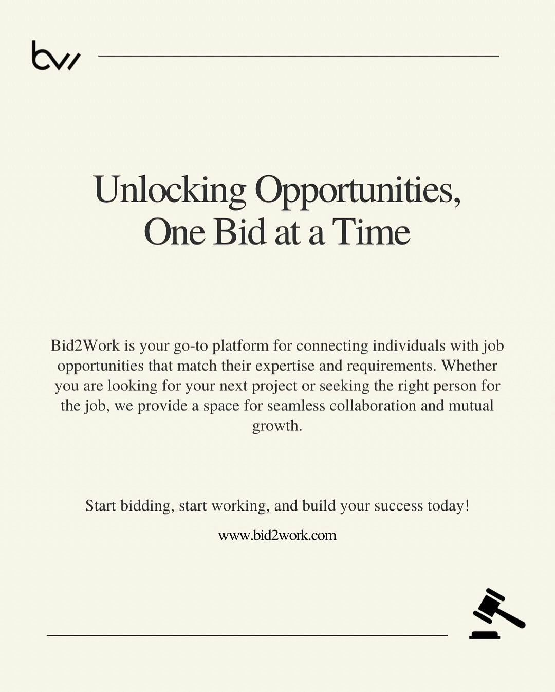 Bid2work - Assumi o fatti assumere.Le opportunità sono solo un'offerta! media 3