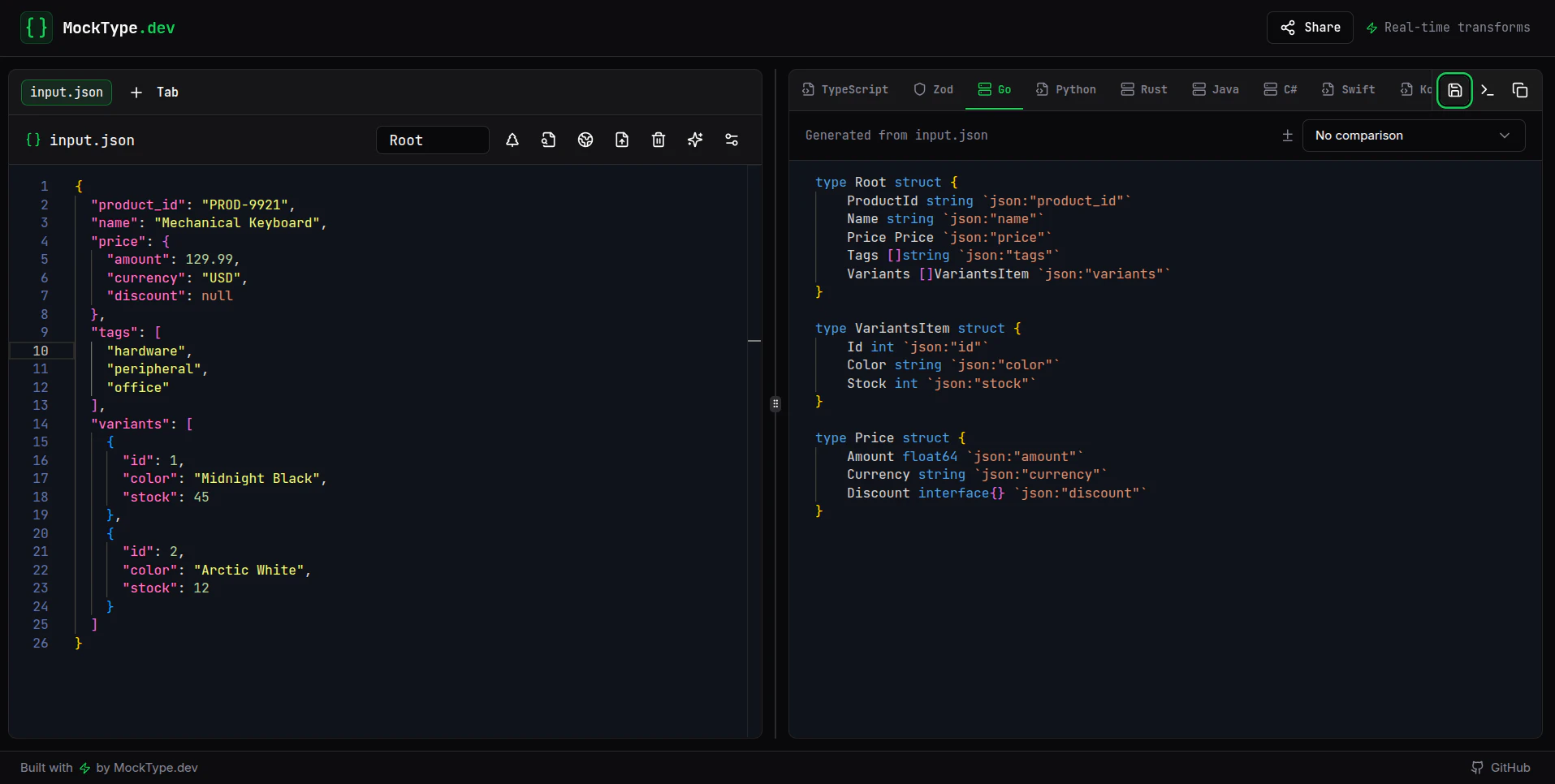 MockType.dev  screenshot 3