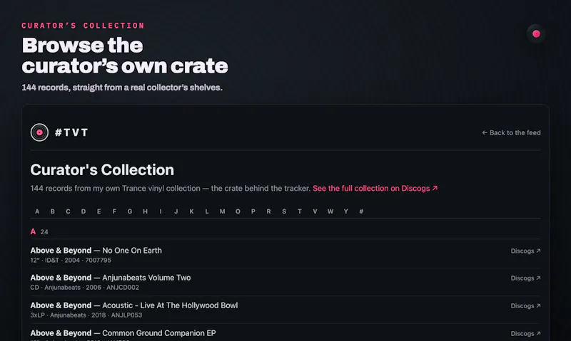Trance Vinyl Tracker screenshot 4