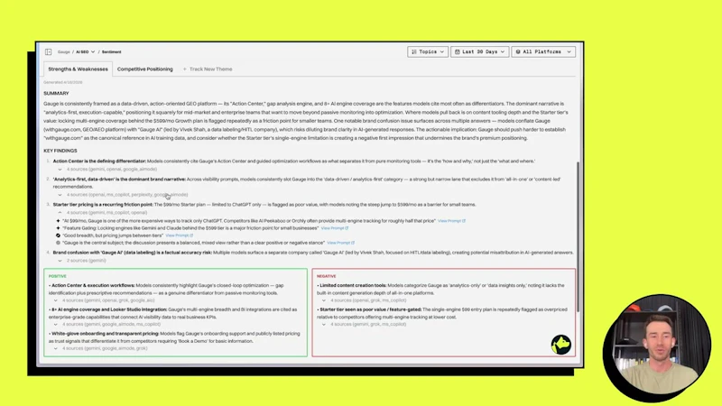 Gauge Sentiment screenshot 1 (video preview)