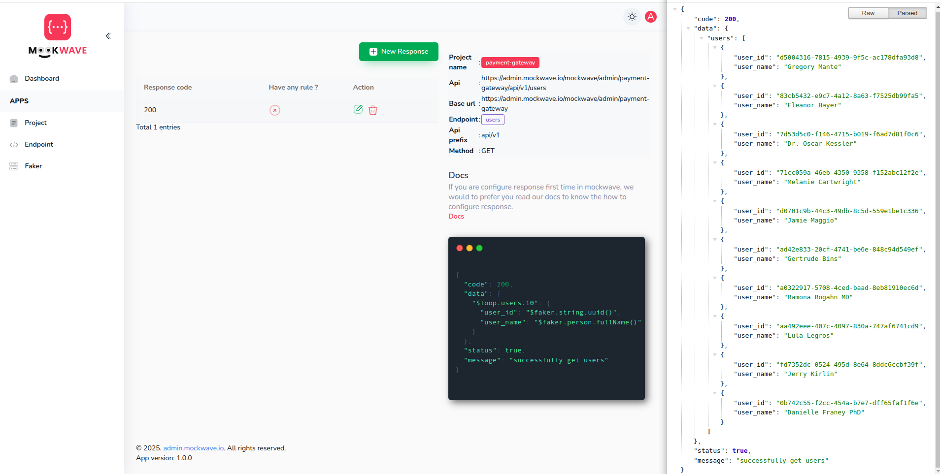 Mockwave - เครื่องมือเยาะเย้ย API ฟรี - แม็กค์เวฟ media 10