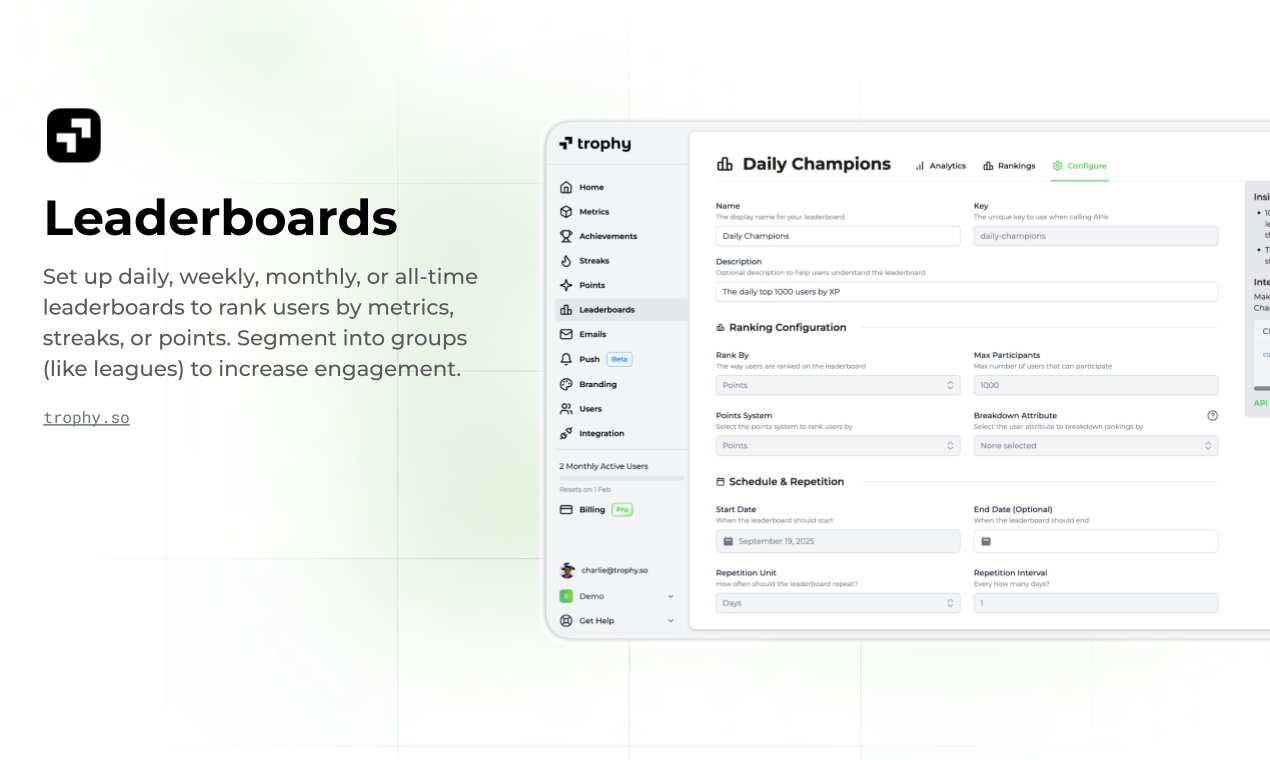 Trophy 1.0 - Screenshot 5 showing product features and functionality