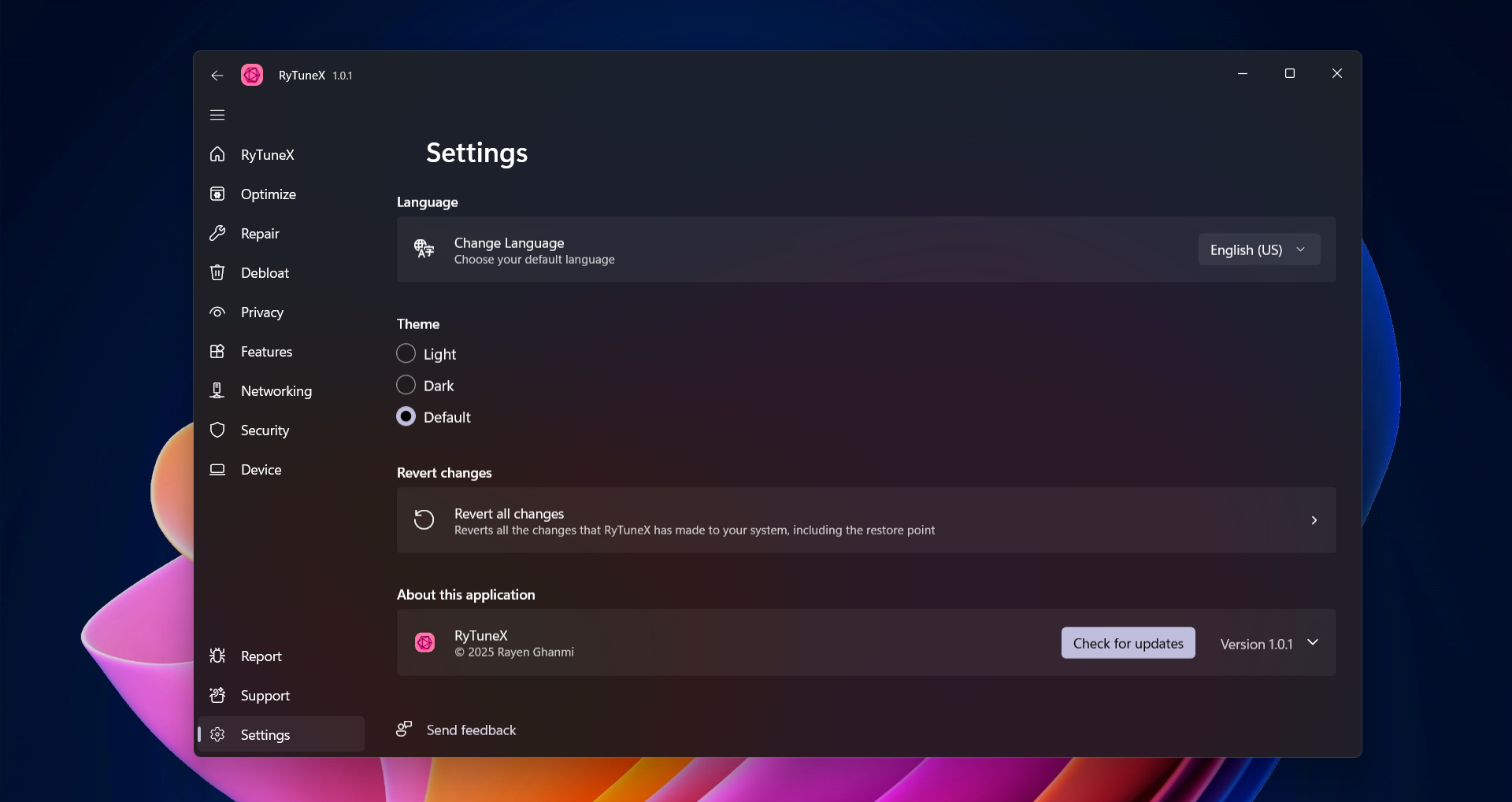 وسائط Rytunex - Windows 10 و 11 Optimizer |تعزيز الأداء والخصوصية 24