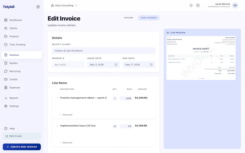 Tidybill screenshot 5