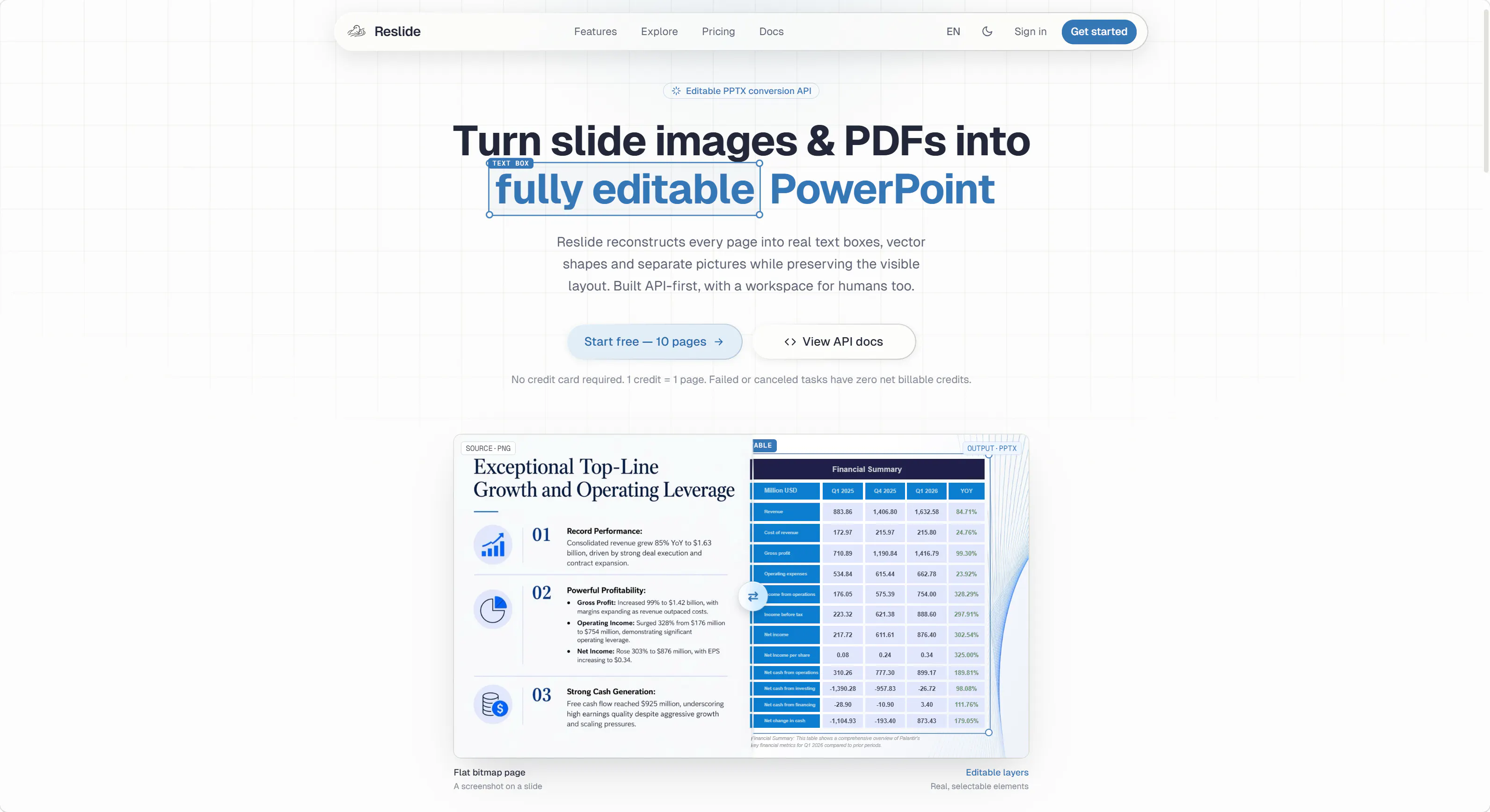 Reslide screenshot