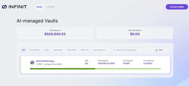 AI-Managed Trading Vault Marketplace screenshot 3