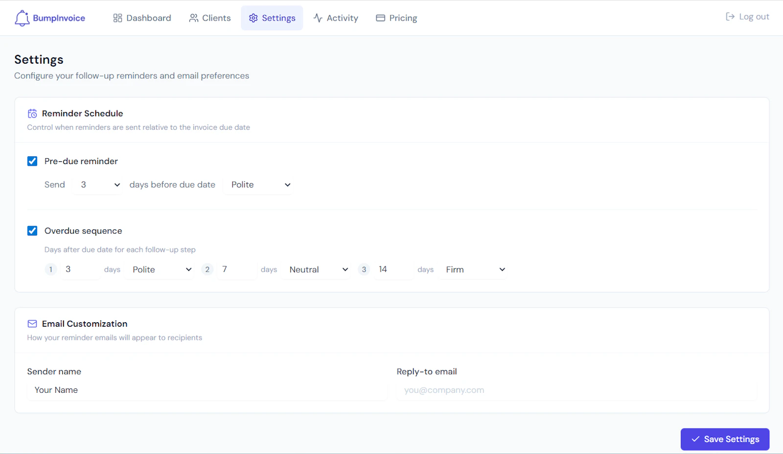 BumpInvoice screenshot 4