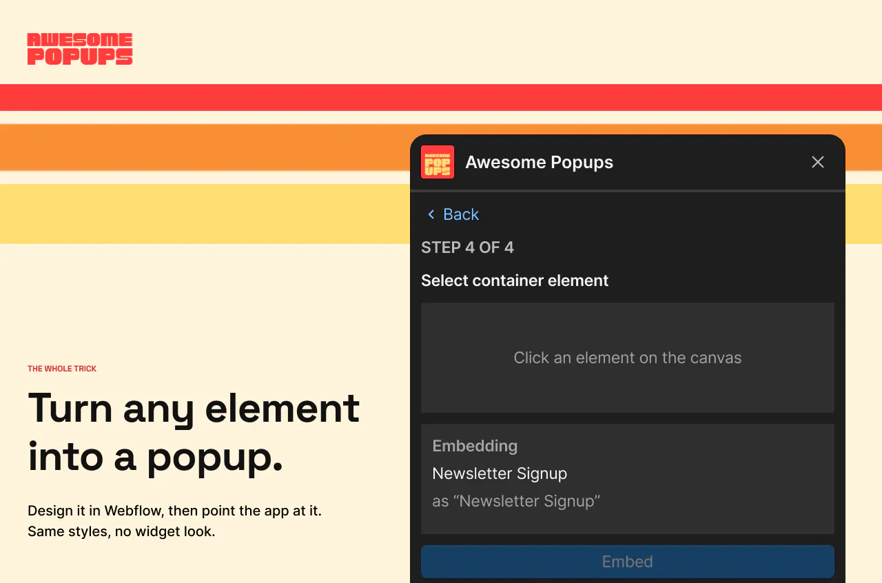 Awesome Popups gallery image