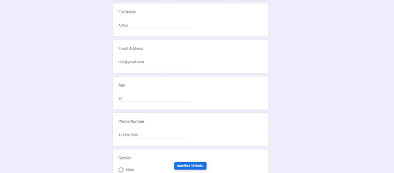 Google Forms Autofill screenshot 3