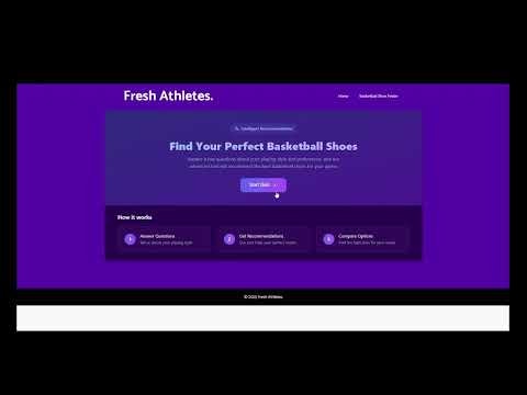 Fresh Athletes - Basketball Shoe Finder gallery image