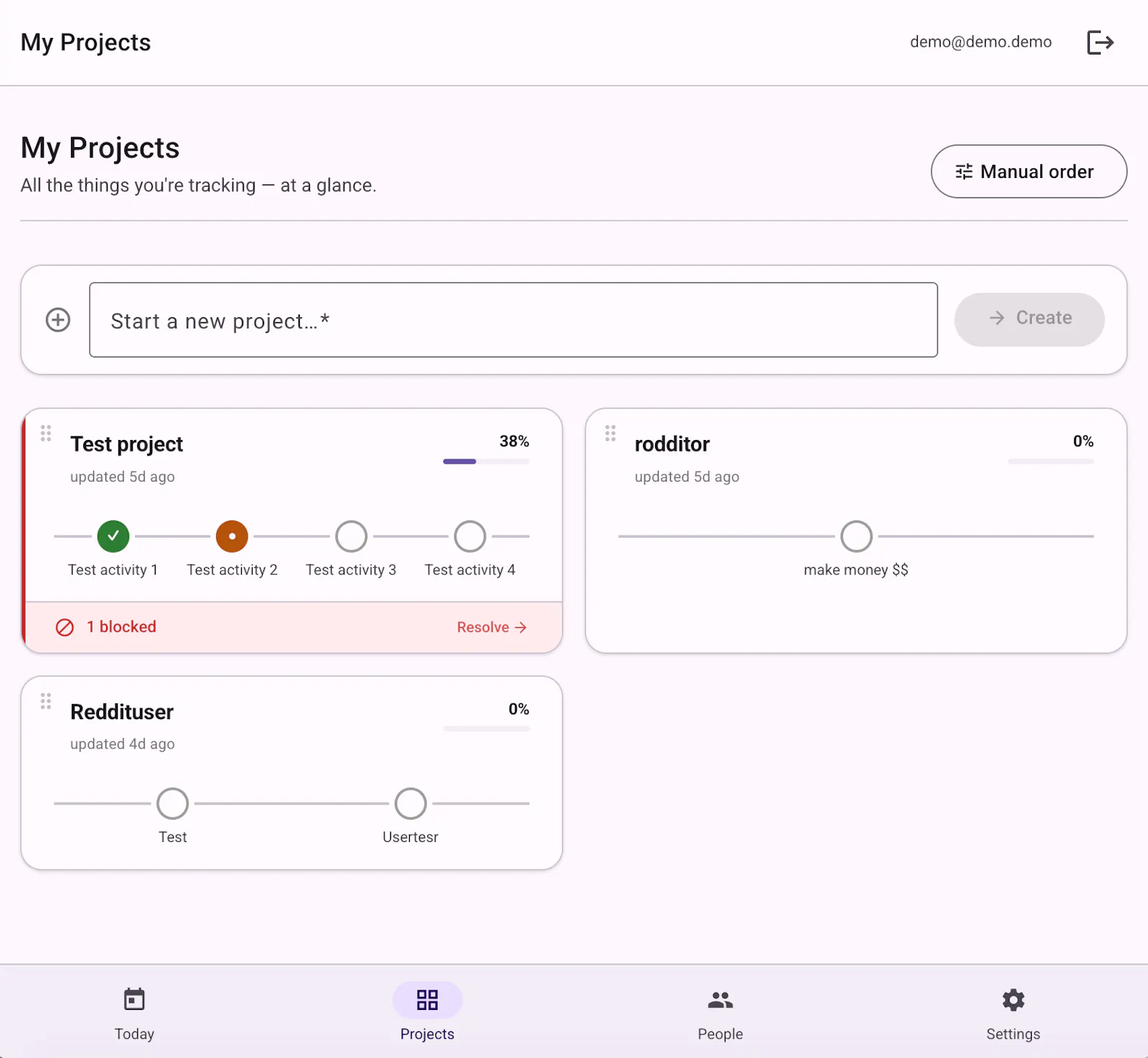 trackr screenshot 2
