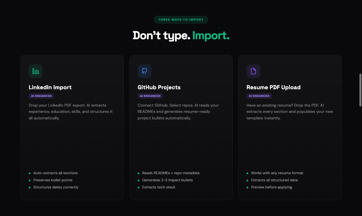 KraftCV - Screenshot 3 showing product features and functionality