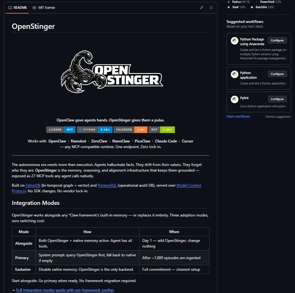 OpenStinger - Screenshot 3 showing product features and functionality