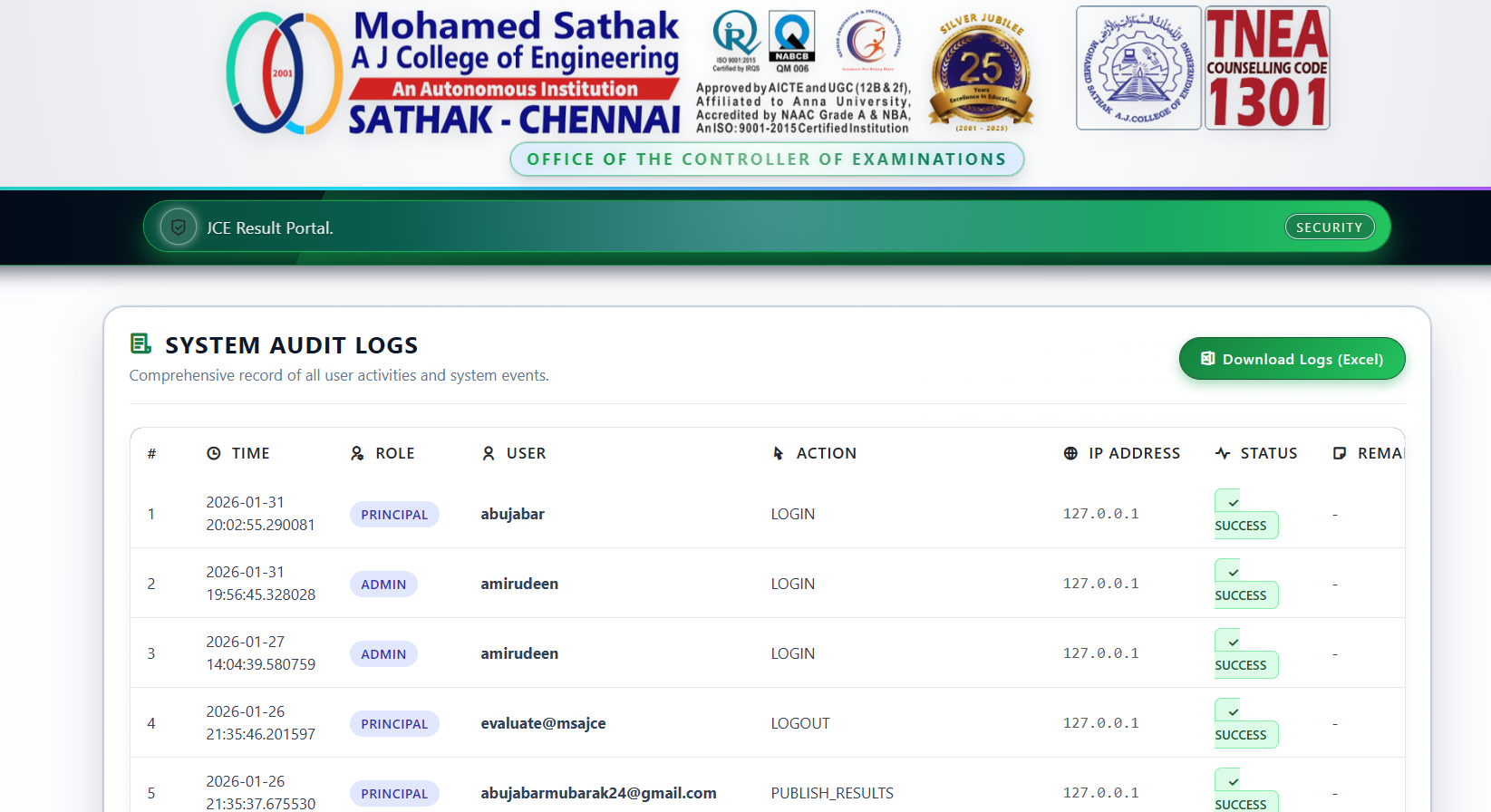 MSAJCE COE PORTAL gallery image