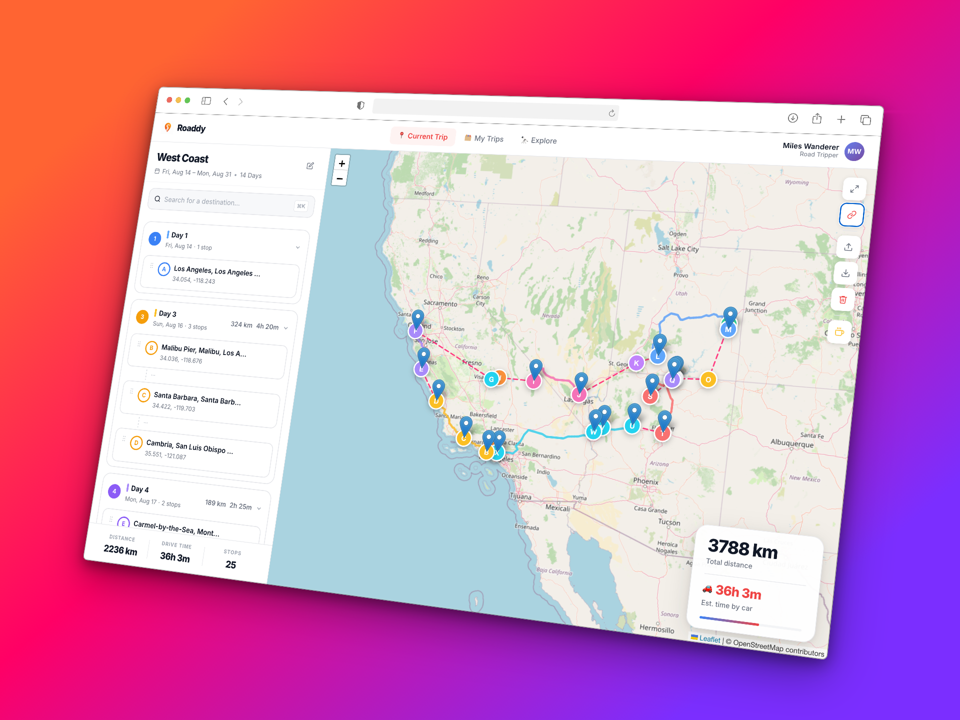 Roaddy - Screenshot 4 showing product features and functionality