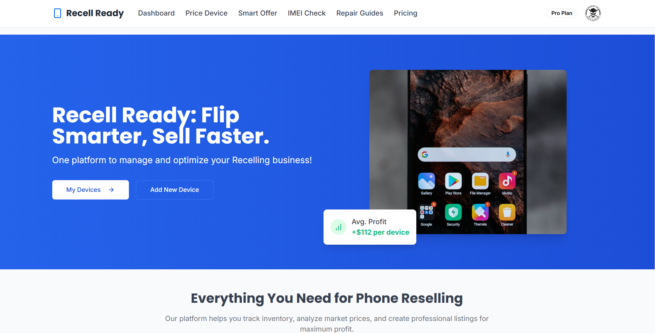 Recell listo - Una plataforma para administrar y optimizar su negocio reclachador media 1