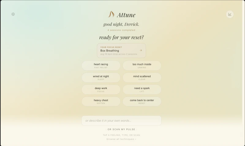 Attune  screenshot 1
