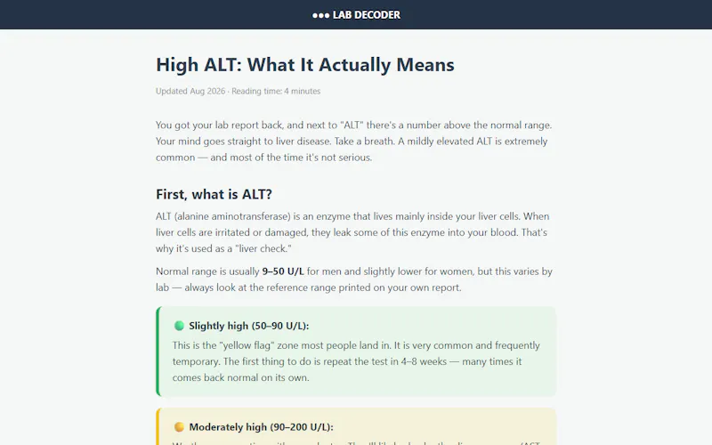 Lab Decoder screenshot 1