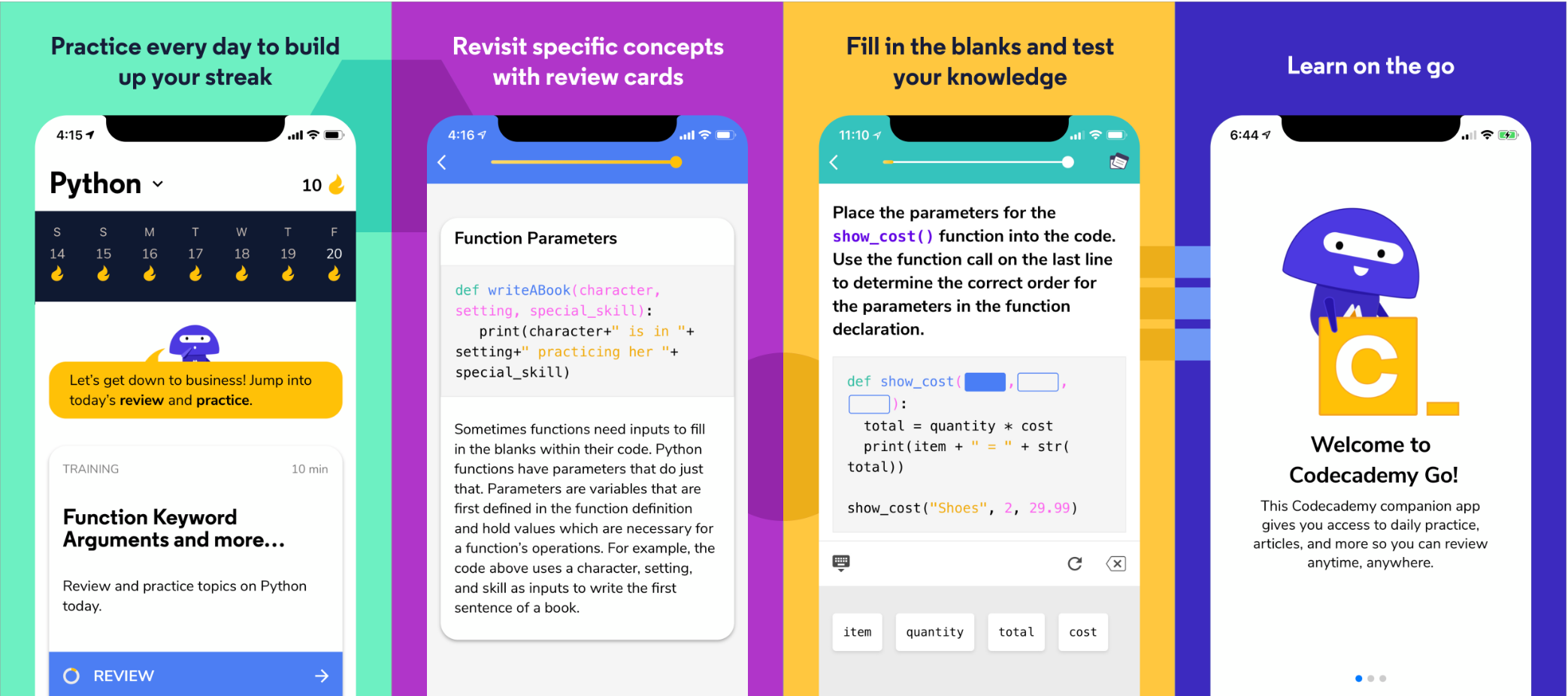 Codecademy Go Practice coding anywhere Product Hunt