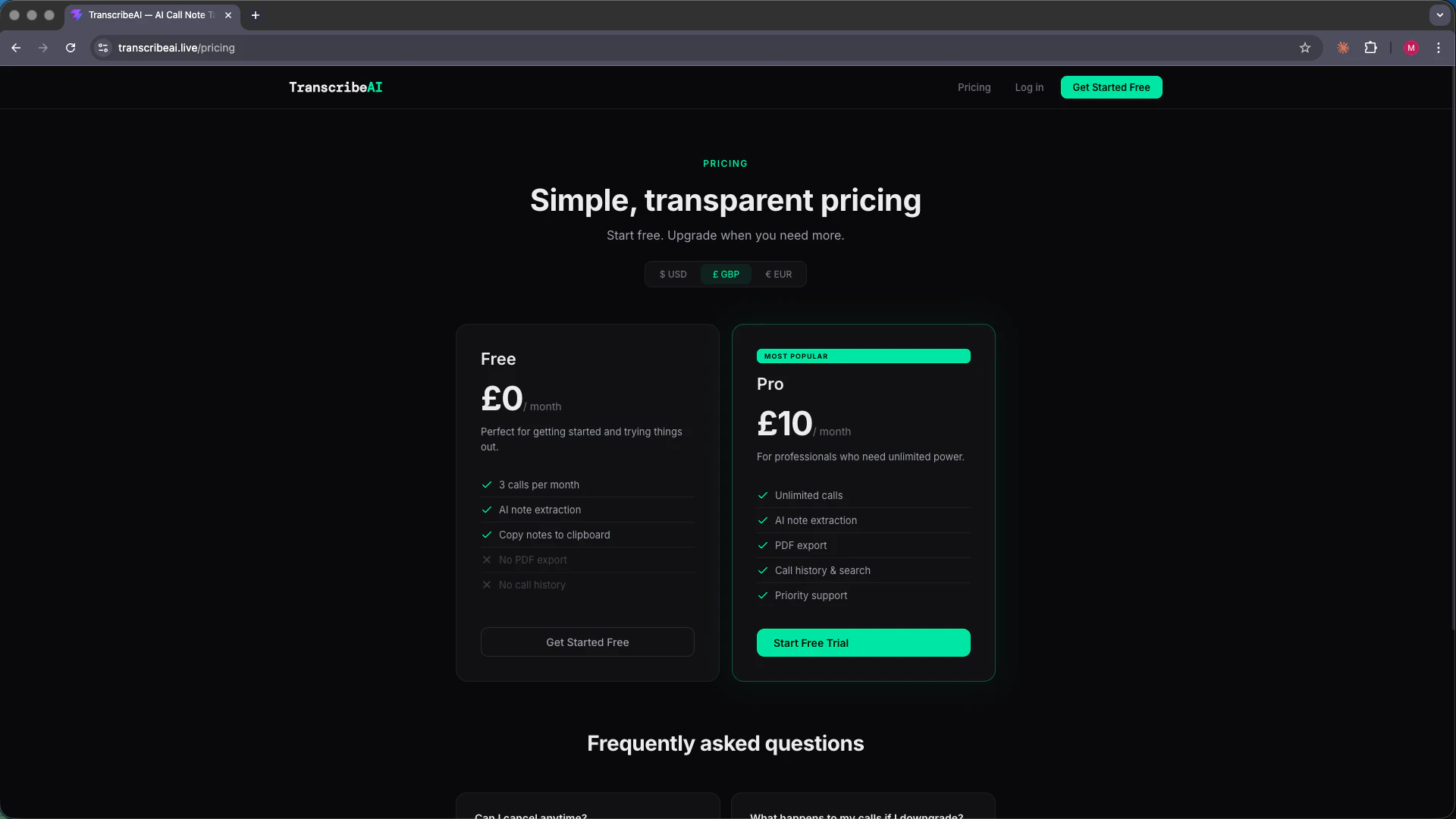 TranscribeAI screenshot 3
