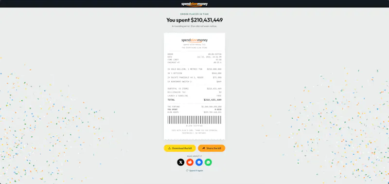 Spend Elon's Money screenshot 7