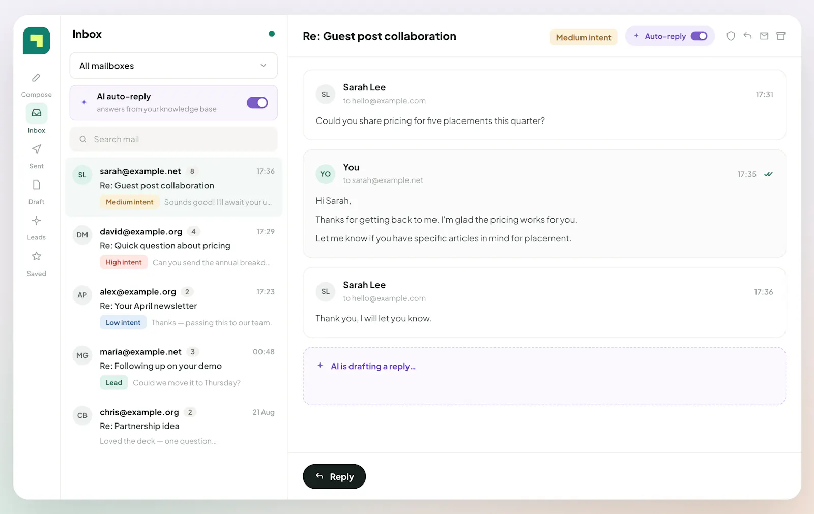 TrueEmailer screenshot 1