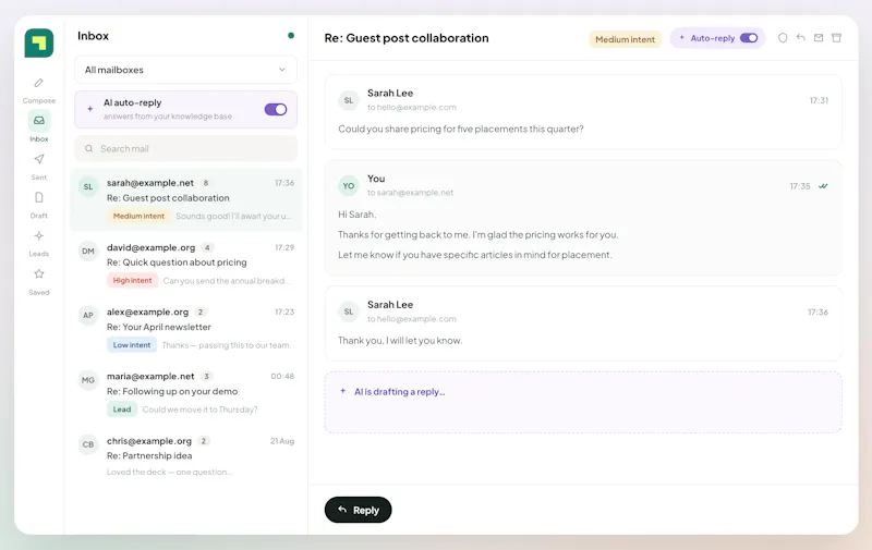 TrueEmailer screenshot 1