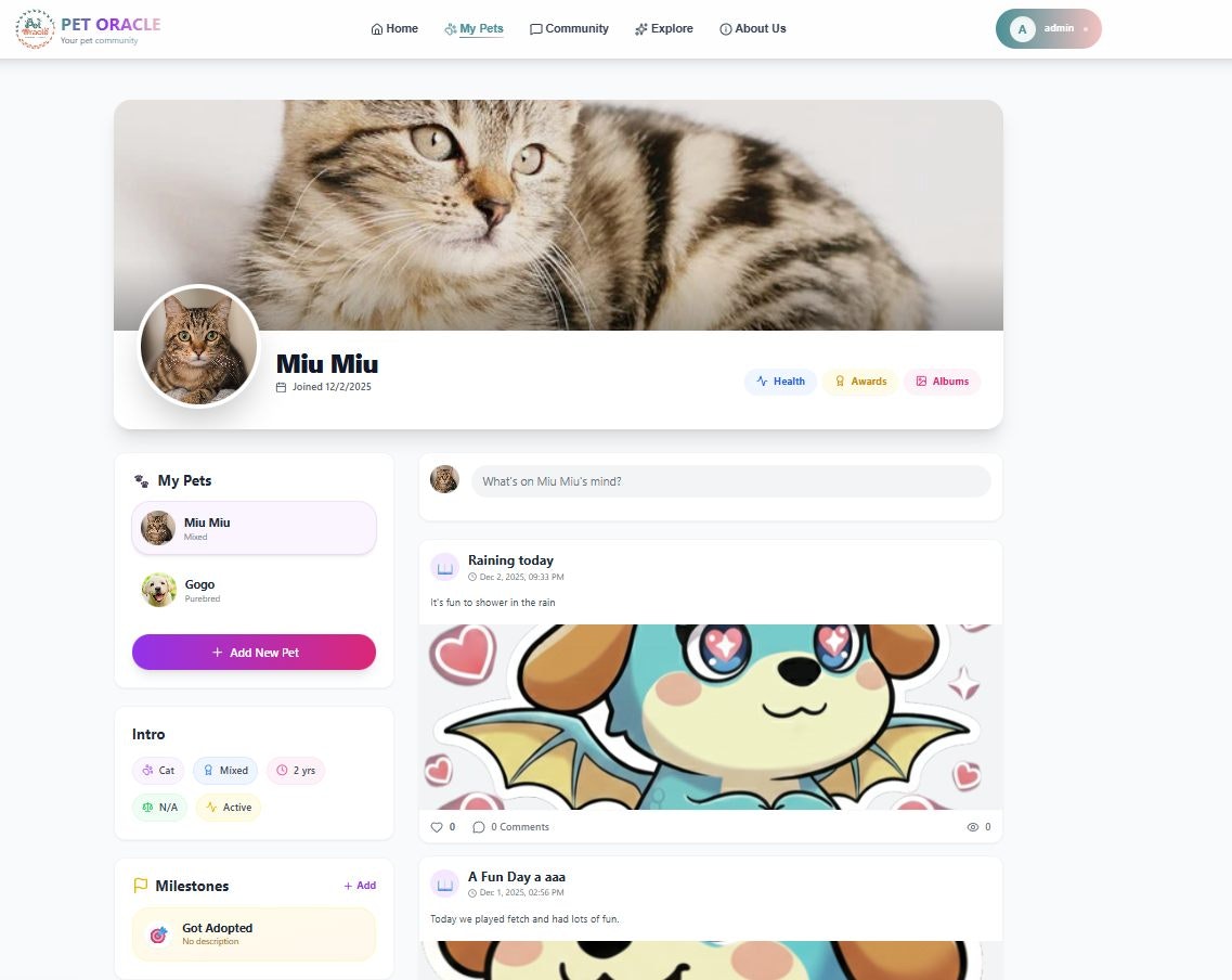 Pet Oracle - Screenshot 2 showing product features and functionality